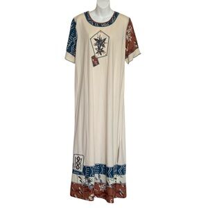 NWT SURYA Handmade Voyager Patch Long Tee Dress Size XL